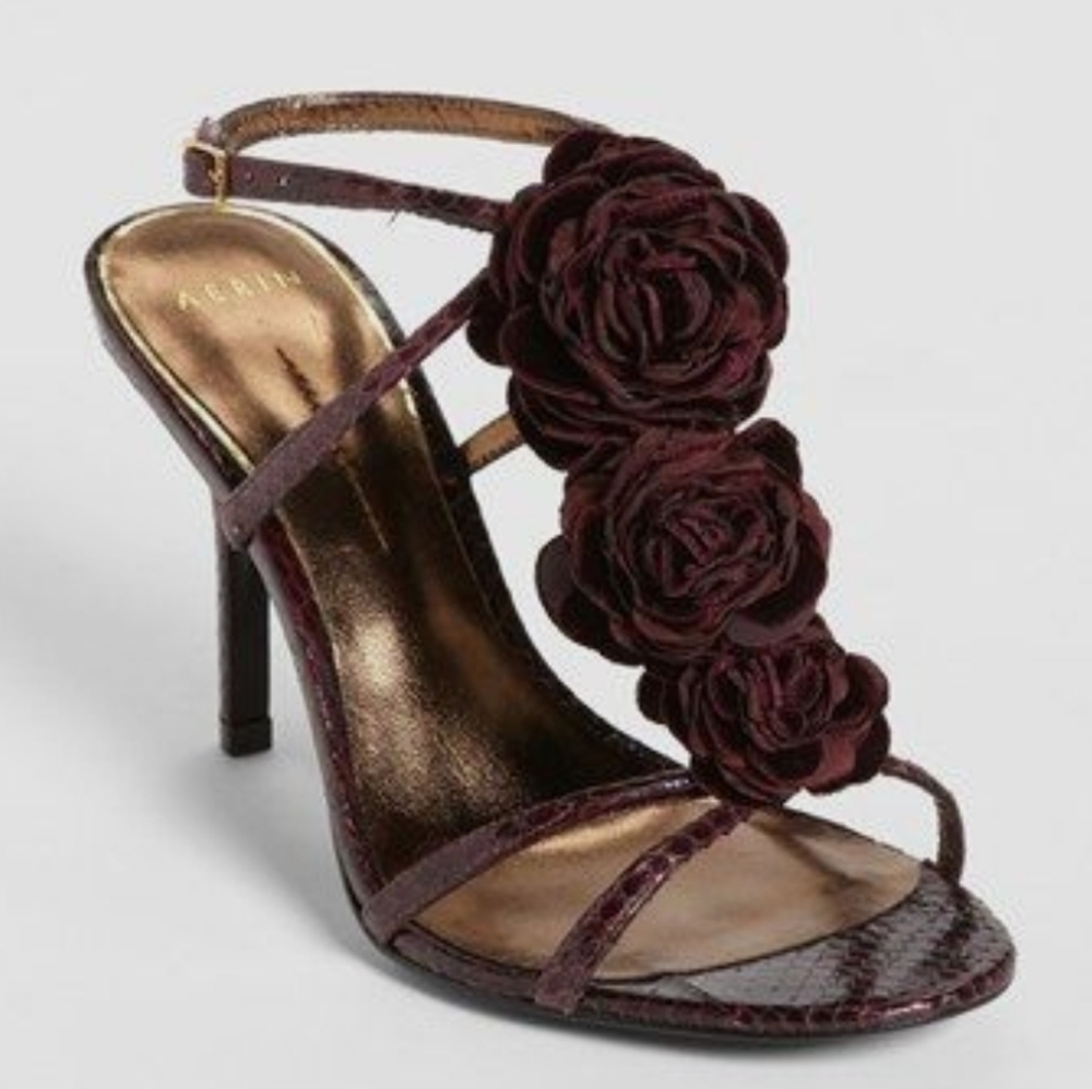 Aerin Burgundy Floral Women's Heels